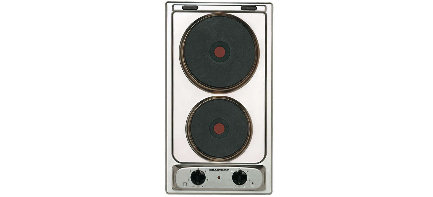 Cooktop Dominó Elétrico 2 Bocas BDG30AR Brastemp