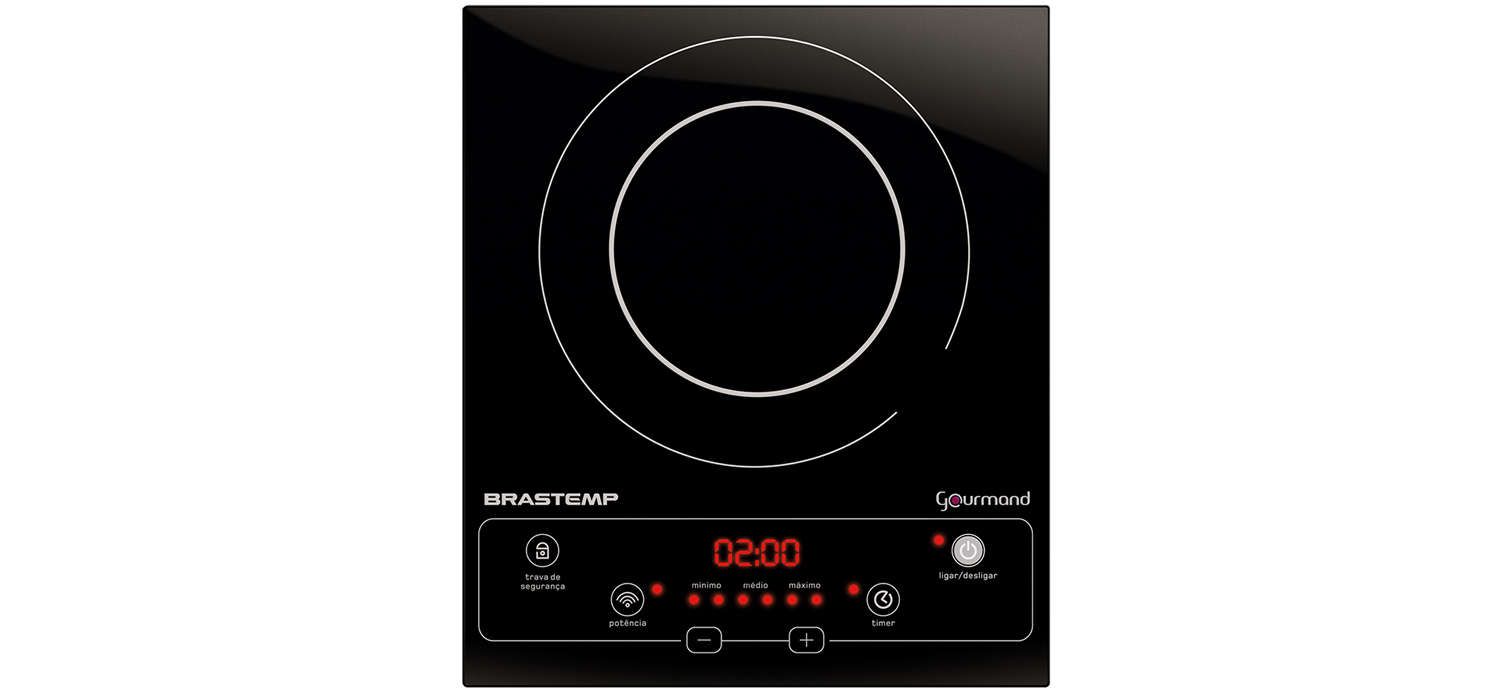 Cooktop Brastemp Gourmand 1 Boca BDJ30AE Brastemp