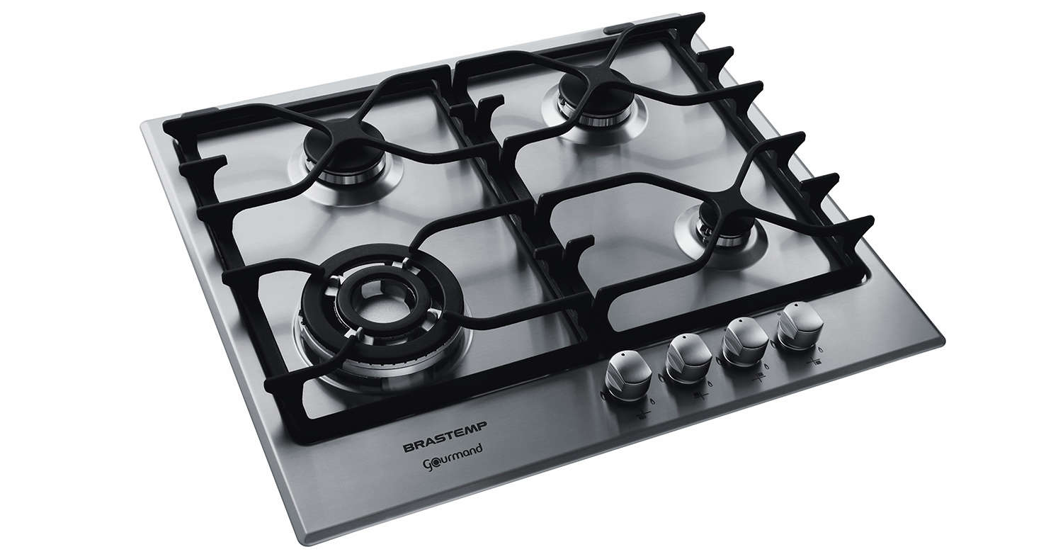 Cooktop Brastemp Gourmand Inox 4 bocas Brastemp