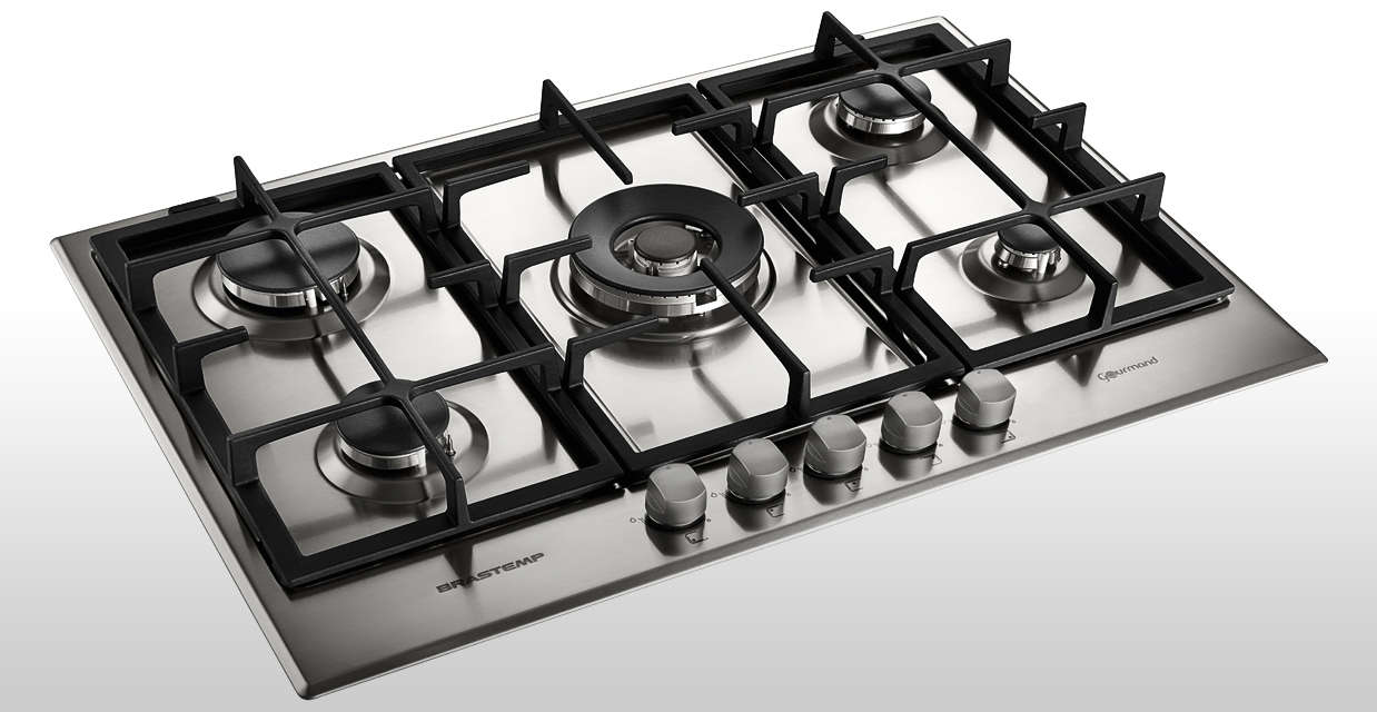 Cooktop Brastemp Gourmand Inox 5 Bocas BDK75DR Brastemp