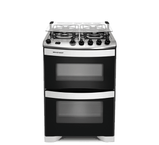 Fogão 4 Bocas Duplo Forno Brastemp Maxi - Fogão 4 Bocas BFD4NAB