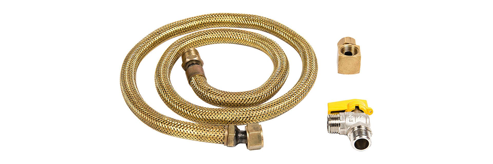 Kit de Instalação Brastemp c/ tubo metálico 1,20 m para Fogão de