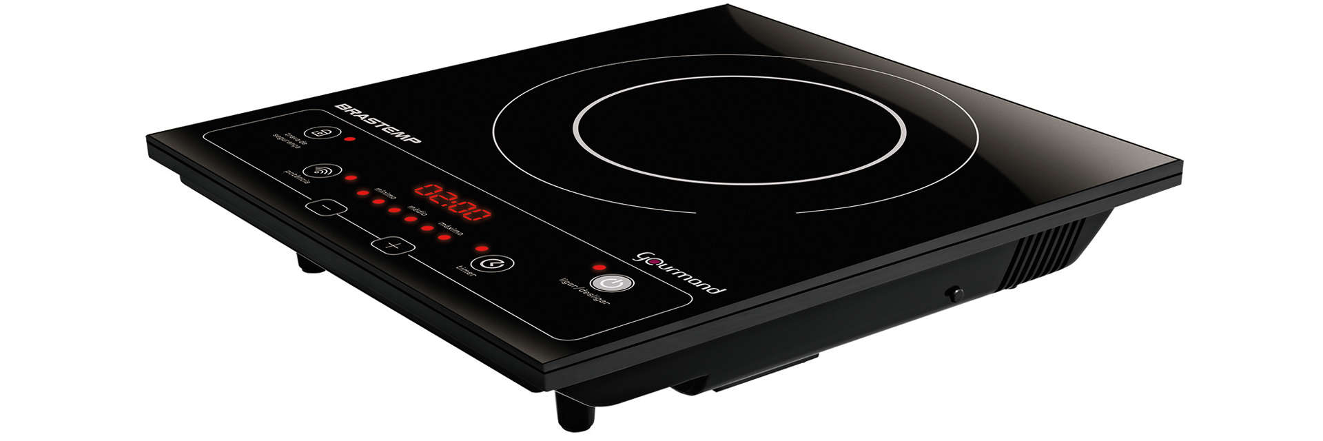 Cooktop 1 boca de indução Brastemp Gourmand portátil