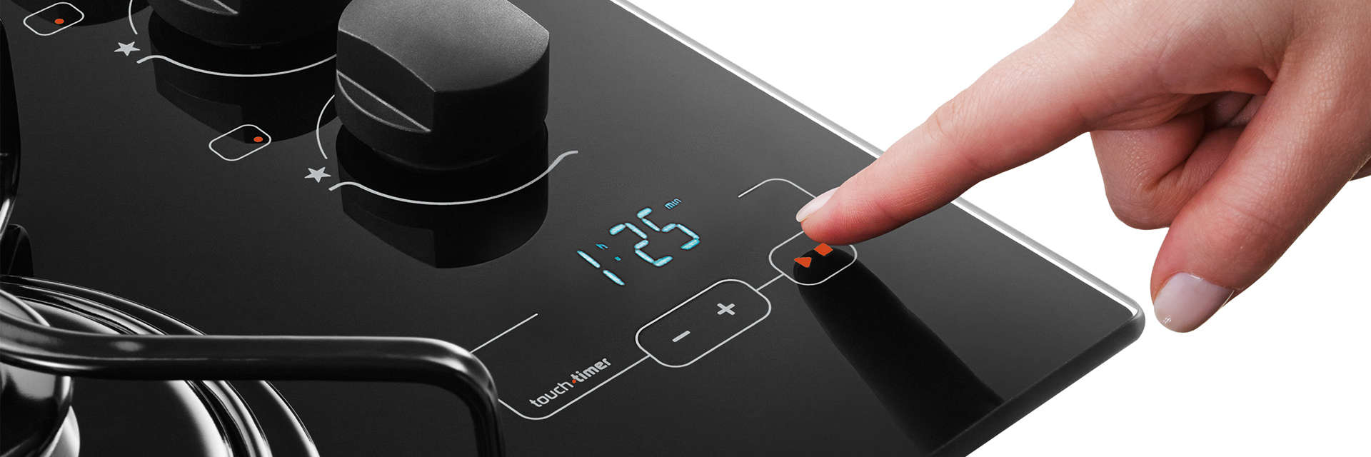 Cooktop 5 bocas Brastemp com quadrichama e timer touch