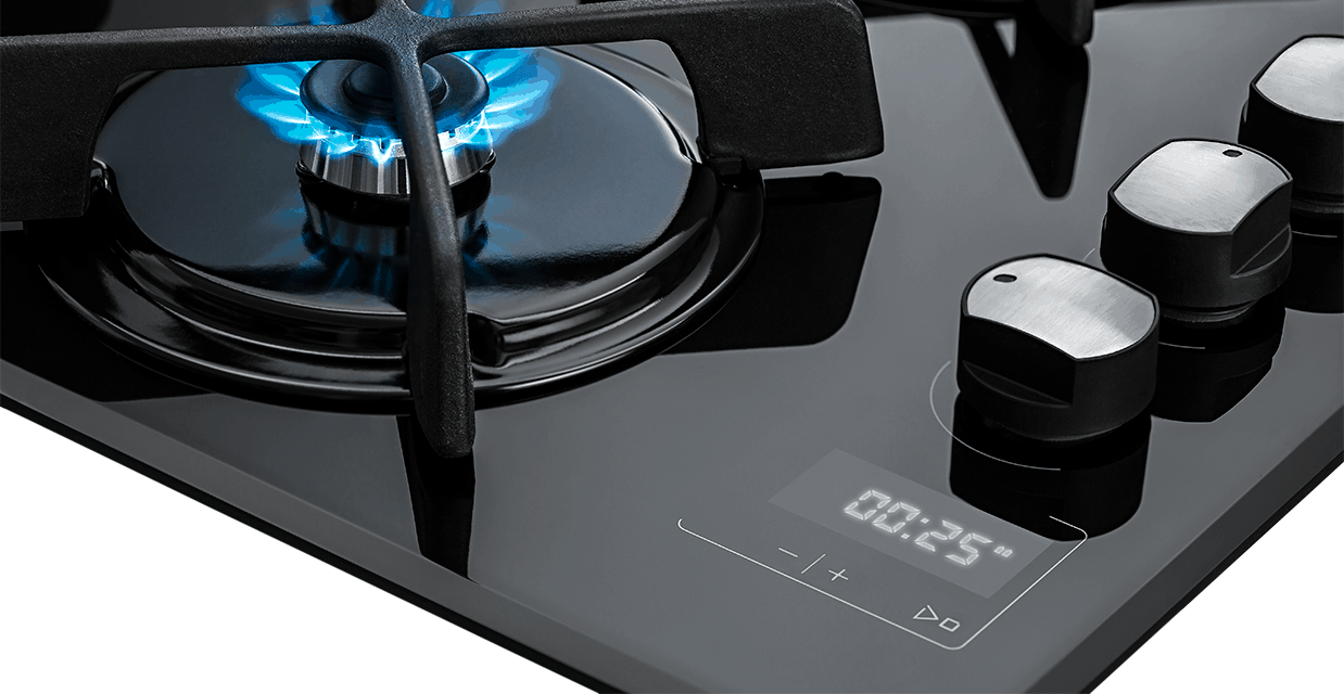 Cooktop 5 bocas Brastemp Gourmand com quadrichama