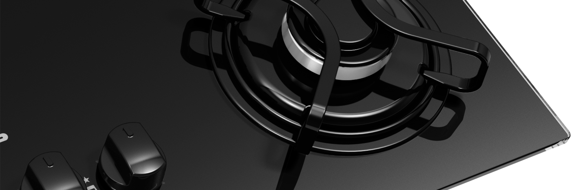 Cooktop 5 bocas Brastemp com grades piatina